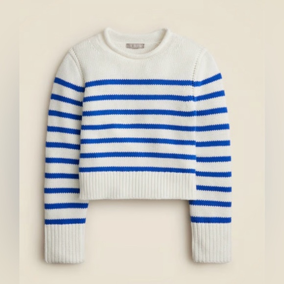 J.Crew Heritage cotton RollneckTT™ sweater in stripe - Picture 2 of 6